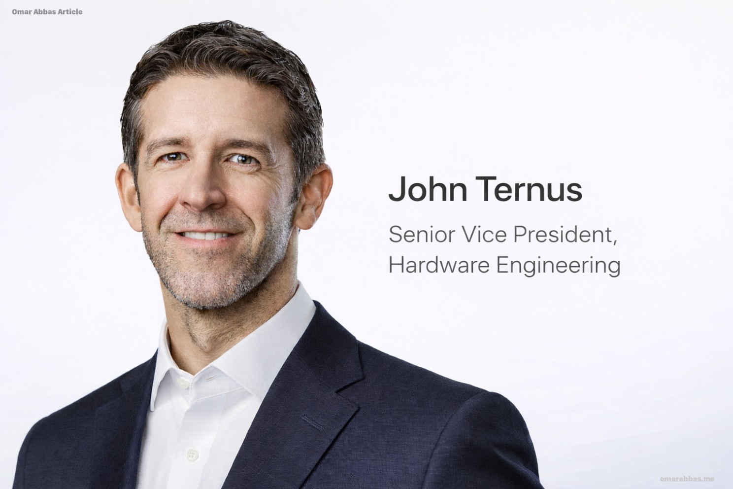 John Ternus, Senior Vice President of Hardware Engineering, discussed as a potential future Apple CEO